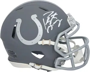 Peyton Manning Indianapolis Colts Autographed Riddell Slate Speed Mini Helmet - Fanatics Authentic Certified