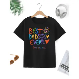 Perfect Gift for Fathers Day Toddler Tee Celebrating Dad with Adorable Kids Cotton T-Shirt