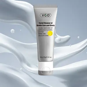 VGO Dual-Action Charcoal Face Wash – Cleanses Oily Skin Without Drying | Hydrating + Oil-Control Formula in One Tube Facial Skincare brightening  facial  cleanser Cleansing