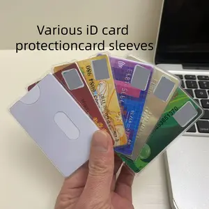 6 Pack Transparent Card Holders, Fits Bus Cards & Access Control Cards, Bank Credit Cards ID Storage, Wallet Organization, Durable Design