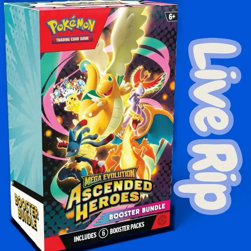 Pokémon TCG: Ascended Heroes Booster Bundle LIVE RIP