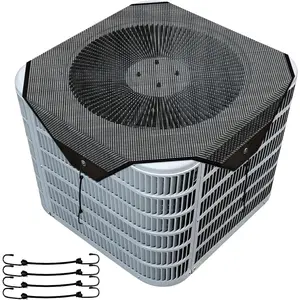 Central Air Conditioner Covers for Outside, 32" x 32" Mesh AC Covers for Outside Unit, Breathable AC Conditioning Condenser Compressor Cover, Top Universal Defener for  Season