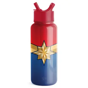 Simple Modern Officially Licensed Marvel Summit Insulated Water Bottle with Straw Lid - 32oz