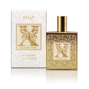 Pego Xenith Veil Perfume Edp 50ML, Fresh Woody Fruity Scent, Long-Lasting Fragrance, Elegant Bottle, Arabic Style, Ideal Gift