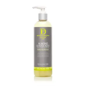 Design Essentials Natural Almond and Avocado Moisturizing & Detangling Shampoo 12 oz Nourishing Moisture