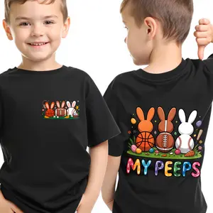 Sports Ball Easter Bunny T-Shirt, Rabbit Tee 100% Pure Cotton Sports Ball Easter T-shirt