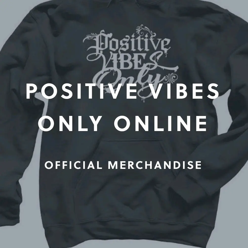 Positive Vibes Only Hoody - Black, Suitable for Men & Sweatshirts, Comfortable Fit, Versatile Style - Menswear