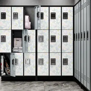 Butterfly Pattern Locker, 1 Set Locker Magnetic Wallpaper, Removable Waterproof Locker Accessories, Home Decor for School Office Wall, Stickers