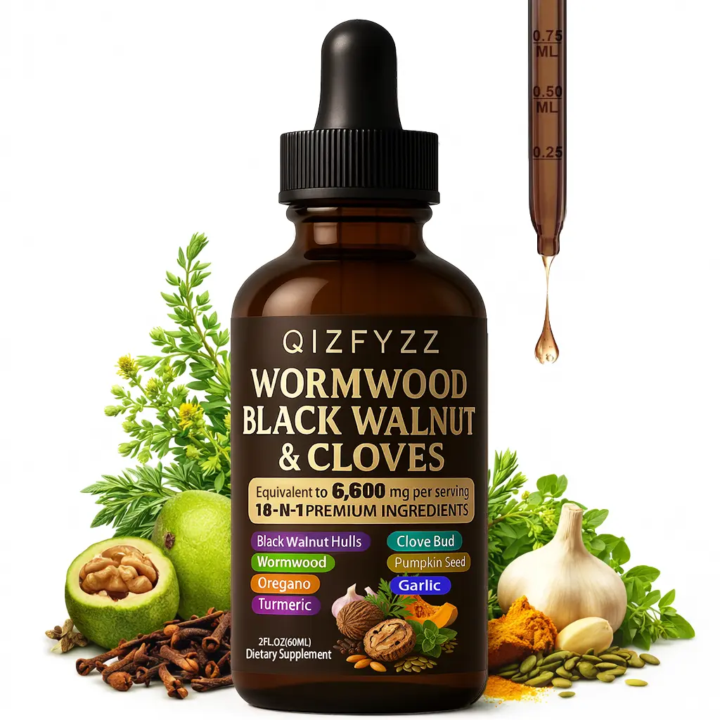 summervibes 18-in-1 Black Walnut & Artemisia Herbal Drops | 6600mg per Serving | 30-Day Supply | Digestive & Wellness Support with Clove, Garlic, Turmeric, Pumpkin Seed, Oregano & Berberine,summerwins