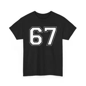 Cool Funny Alpha Gen Meme Number Six Seven Shirt Funny Six Seven Slang 67 tshirt for Youth Boys Girls Men