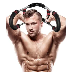 Professional Adjustable Arm Trainer - 60 to 120 lbs Detachable Resistance Bar for Arm, Chest, Shoulder & Forearm Strengthening, Portable Home Fitness Equipment