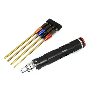 QuickPit 4 Metric Sizes, Wrench w/ Allen Hex Tip Set (1.5, 2, 2.5 & 3mm)
