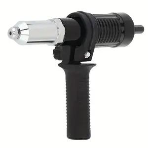 Rivet Adapter Portable Electric Rivet Nut Gun Drill Adapter Practical Power Tools Accessories Heavy Duty Hardware Compact Design Easy Head Swap Simplicity Versatile Compatibility Strong Biting Force High Work Efficiency