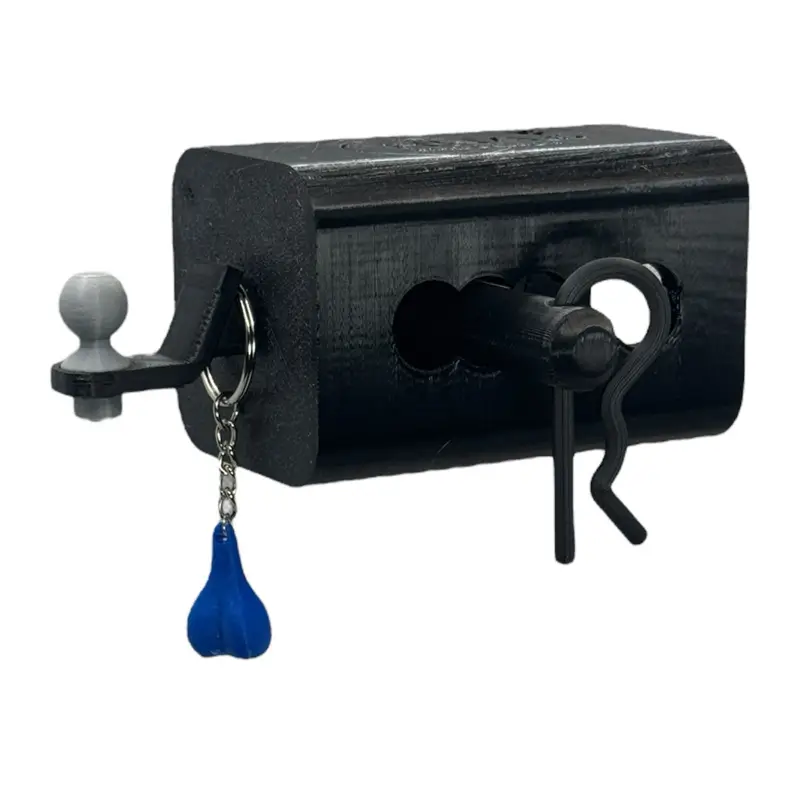 Mini Tow Hitch for Trucks Funny Gift 1 1/4" 2" or 2.5" Multiple Color Combo Hilarious Fun Accessory Bully Ball