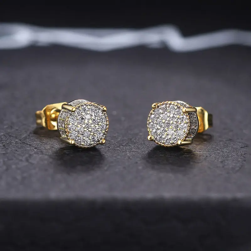 Fashion Earrings with Cubic Zirconia, Unisex Elegant Jewelry to Enhance Your Style, Perfect Gift for Any Occasion