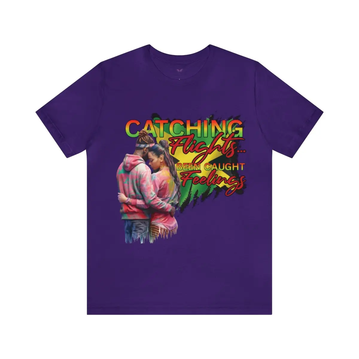 Catching Flights Unisex Jersey Short Sleeve Tee Casual Cotton Classic Knit Fabric Top Soft