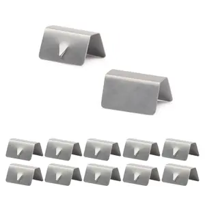 12 Car Wind Deflector Buckle  Stainless Steel Rain Gutter Clip Replacement Windproof Rainproof Fixed Window Set Compatible With Heko G3 Sned Accessories (silver)