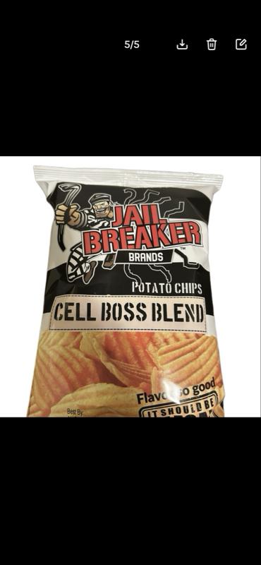 Jail Breaker Brands Cell Boss Blend Potato Chips - Flavor So Good Snack