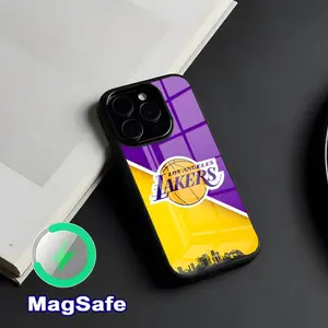 Los Angeles Lakers Phone Case Magnetic Glass Case For IPhone 17 Pro Max 16 15 14 13 11 Pro Max Plus Phone Case