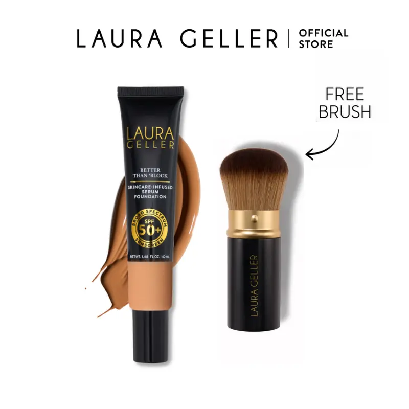 Laura Geller Better Than ‘Block Skincare-Infused Serum Foundation with Broad Spectrum SPF 50 + FREE Brush