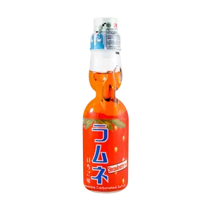 MIYAKO Japanese Strawberry Ramune Soda - Refreshing 200ml Bottle