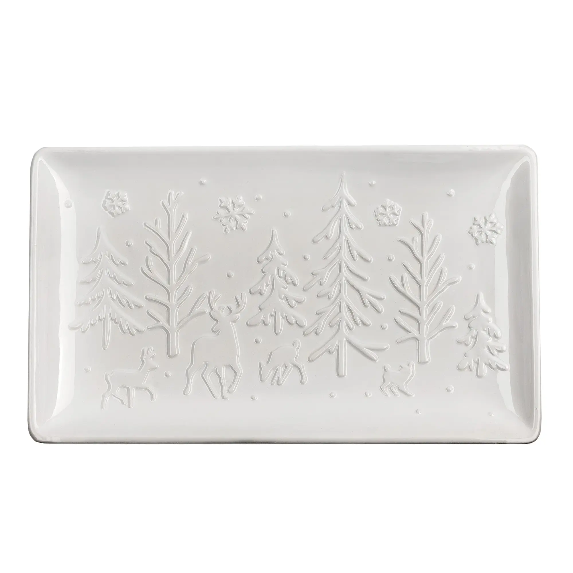 Reindeer Christmas White Serveware