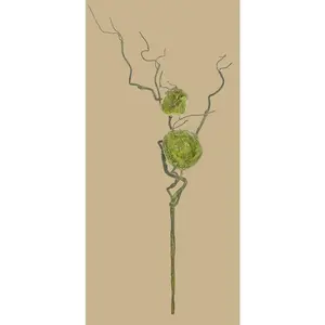 36" Twig Vine with 2 Bird's Nests