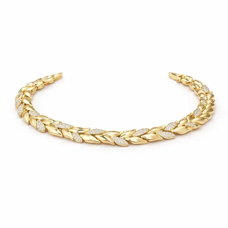 COD# BRA02003 Gold Plated  Bracelet - Fashion Accessory 7.5 + 1 inches