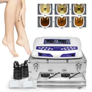 3 In 1 Body Detox Spa Ionic Foot Bath Detox Machine, Home / Salon Use Detox SPA Machine for Body Relax, with Leg Neck Shoulder Massage Pads and Heating Waist Belt Function, Wellness Gift Muscle Relaxation tool Machine homemassager