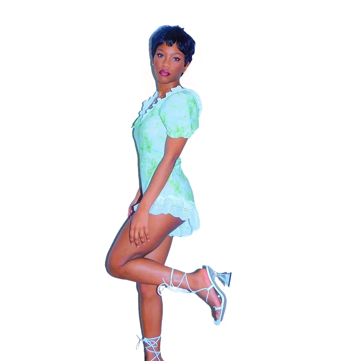 Mint Julep Romper Cotton