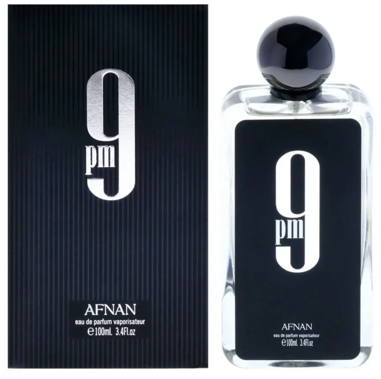 Afnan 9 PM Eau De Parfum Spray, Cologne for Men, 3.4 oz