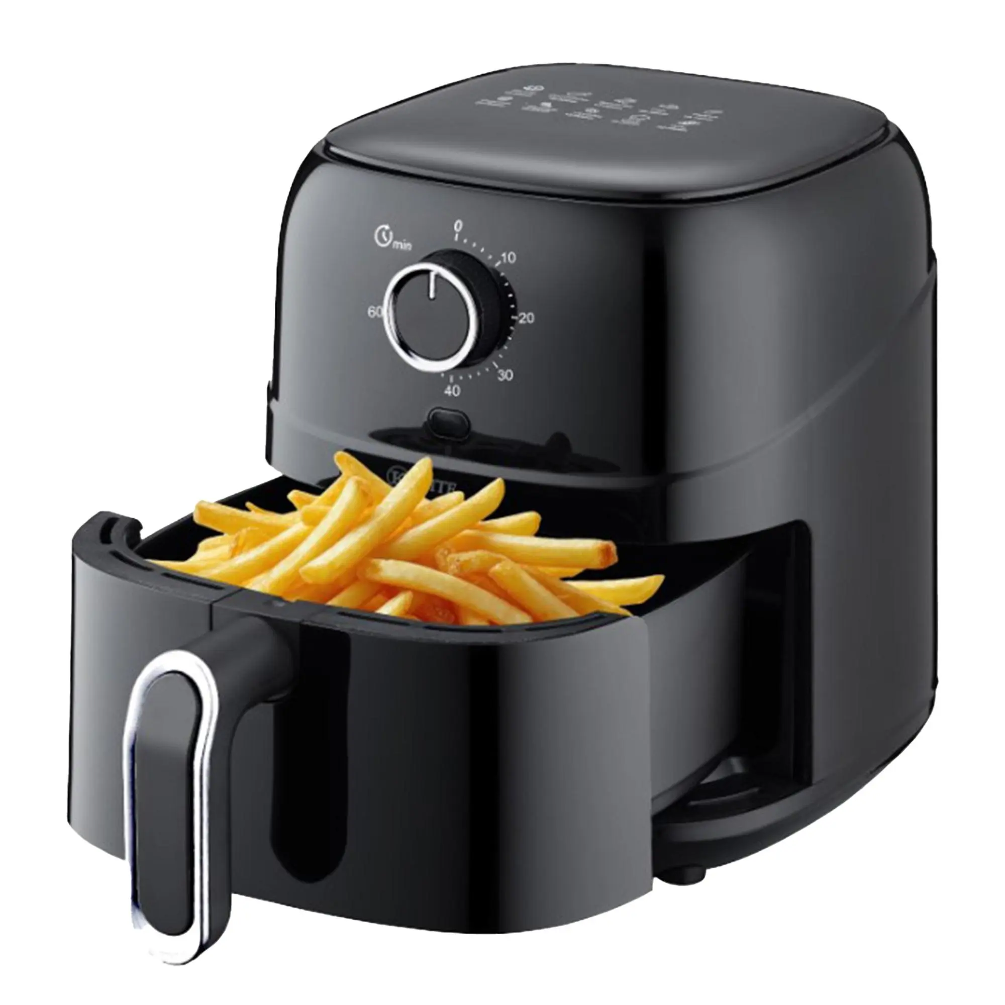 Kitchen Elite 2.5 Qt. Compact Mechanical Air Fryer, Countertop Cooker, Black