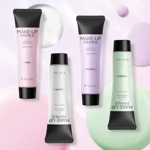 Makeup Primer Invisible Pores & Enhanced Color Rendering, with Plant Squalane for Brighten, Hydrate, Lightweight Facial Serum/Liquid Highlighter for Skincare