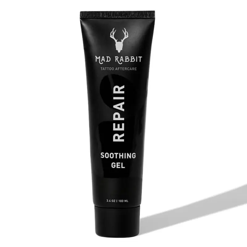 Mad Rabbit Tattoo Aftercare Soothing Gel & Moisturizer As Seen on Shark Tank - Premium Tattoo Supplies for New Tattoo Care, Anti-Itch - Tattoo Care Gel Made with Clean Ingredients