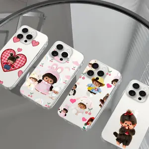 Unique Artistic Design Phone Case Cute M-monchhichis-s Y2K Phone Case for IPhone 17 16 15 14 13 12 11 Pro Max Plus Air Transparent Cover Protective Drop-proof Retro Stylish Christmas Gift