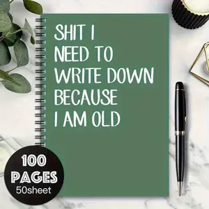 Spiral Coil Notebook, 1 Count Humorous Fun Notebook, To-do List, Daily Planner, Meeting Notes Notebook, Perfect Gift for Family, Nurses, Parents, Colleagues, and Friends
