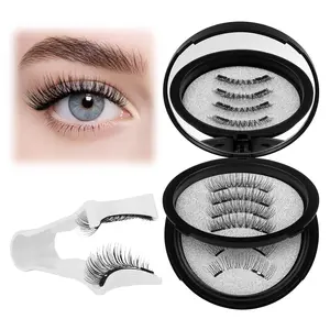 (Please Check Quantity)Soft Magnetic Eyelashes, Dual Magnetic False Eyelashes without Eyeliner, Extensions, Waterproof, Reusable, Glue-Free, Eyeliner-Free Makeup Cosmetic,Natural Look