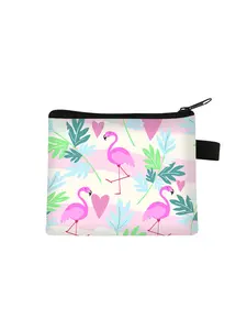 Women's Fashion Wallet with Flamingo Print, Portable Coin Purse for Daily Use, Perfect Gift for Friends, Casual Style, All Seasons
