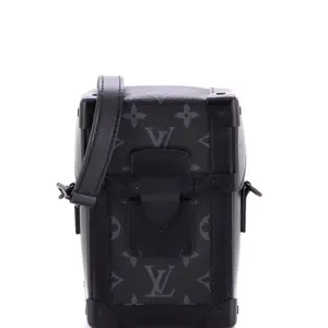 Pre-owned Louis Vuitton Canvas Coated Shoulder Bags Vertical Trunk Wearable Wallet Monogram Eclipse Canvas by Rebag