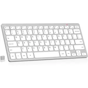 2.4G  Keyboard Ultra Slim and Compact Keyboard with Media Hotkeys for Computer Desktop PC Laptop Surface  TV and Windows 11/10/8/7,