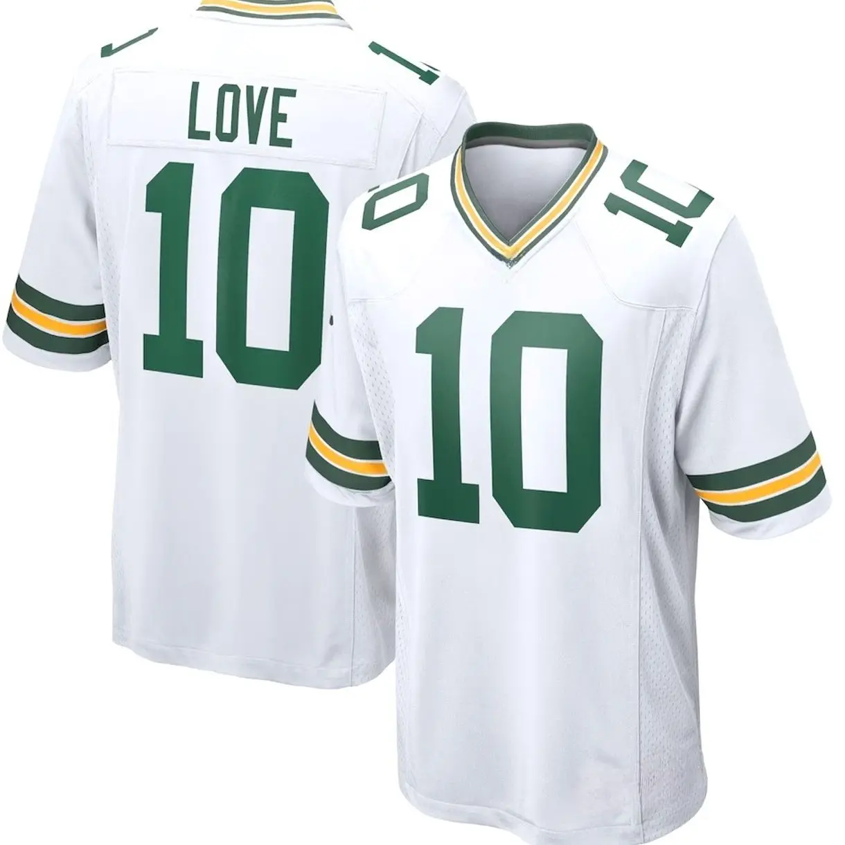 Unisex Football inspired by Love 10 Green Bay Game Player Jersey - White