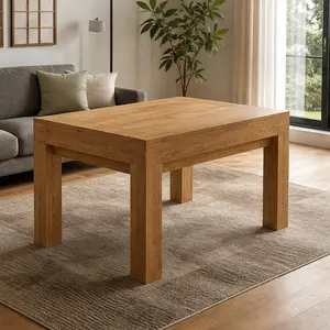 ARCH 6-Seat Square Gaming Table with LED Lights - Brown MDF Convertible Dining Table with Modern Convertible Design, PU Leather Surface, Removable Top Panels, Storage Drawers, Classic Style for Home Restaurant, Poker/D&D Use
