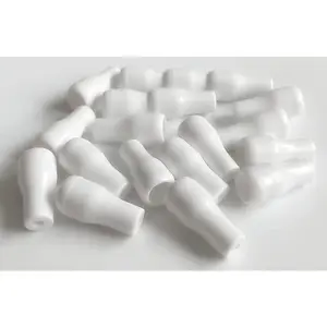 20pcs White Plastic Cord Tassel Window Blind Cord Knobs Pull End Drops for Roman Shades Curtain Crafts Drawstring