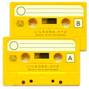 Yellow Tape Cassette NFC Card