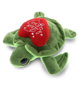 PLUSH I LOVE YOU RED HEART - BIG EYE 6" PLUSH - SEA TURTLE