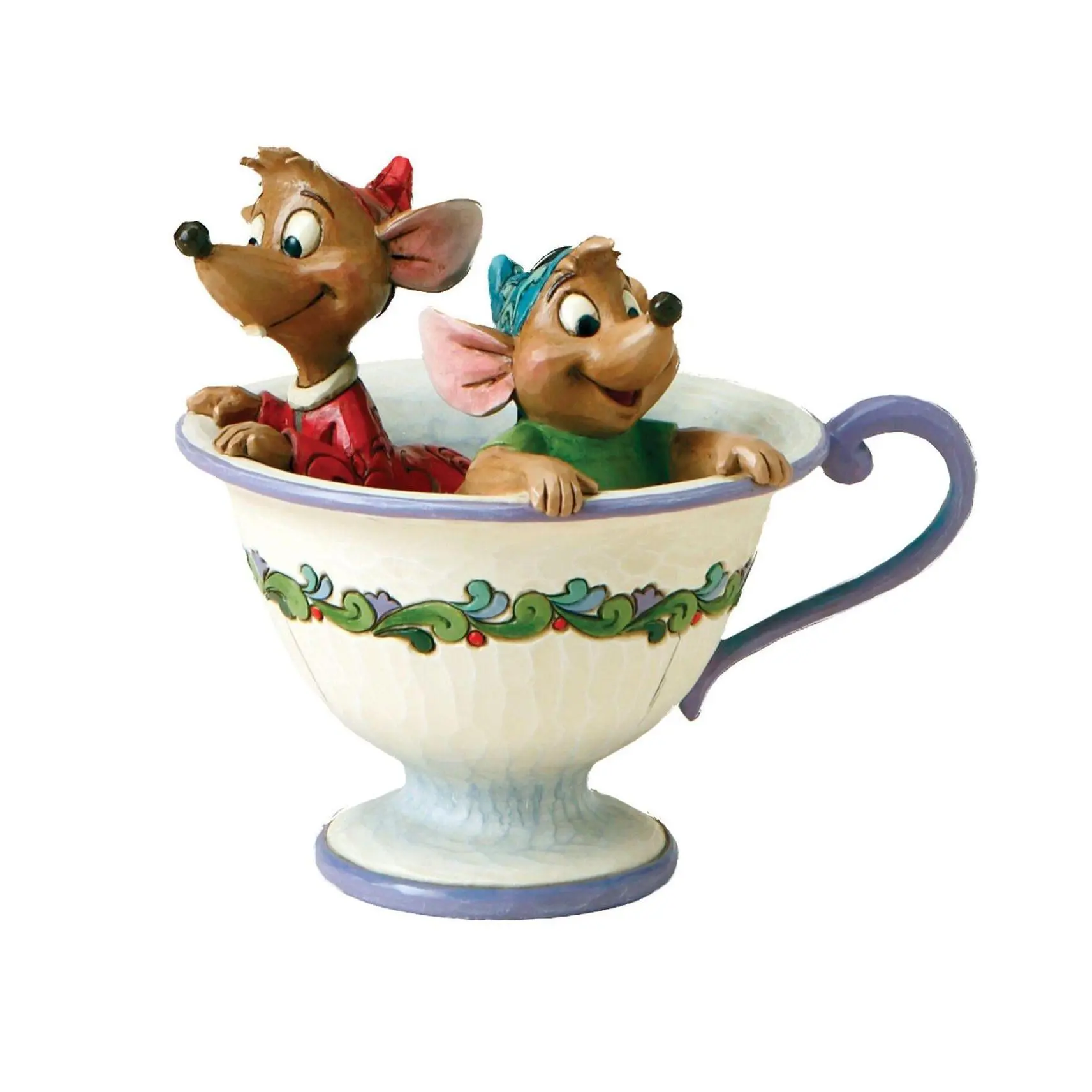 Enesco Disney Traditions Jaq and Gus in Tea Cup Enesco Disney Traditions Jaq and Gus in Tea Cup