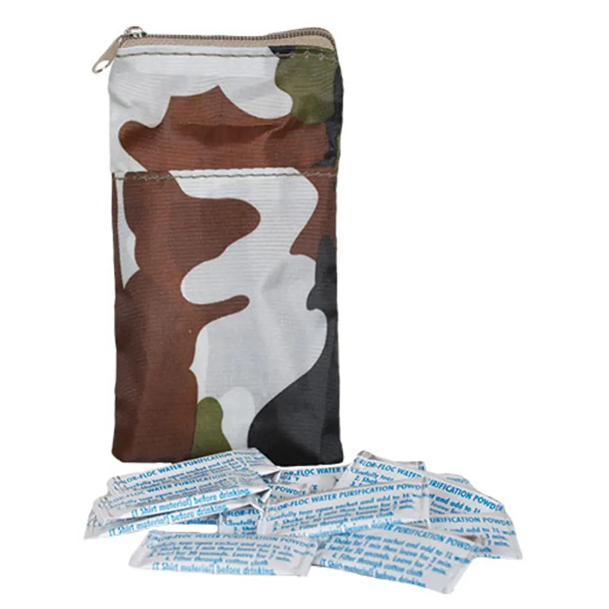 Fox Outdoor 57-740 Chlor-Floc Functional Water Purification Powder, Powder Form for Hiking/Camping & Outdoor Activities, Bacteria-Eliminating Disinfection Clarifier