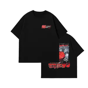 Lightning 95 Piston Cup T-Shirt Gildan Unisex Tee - Racing Car Graphic Shirt, Vintage Cartoon Car Tee, Double Side Print Racing Shirt, Fan Gift for Men Women