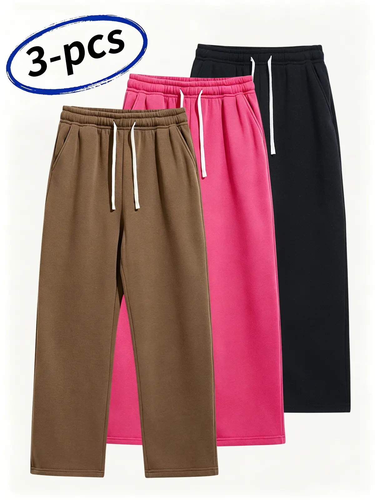 Men’s pants, baggy wide-leg sweatpants, baggy sweatpants, essential sweatpants, wide-leg sweatpants, loose straight fit, comfy pants, loose sweatpants, casual sporty long pants, casual men’s pants, straight-leg pants, straight-leg style, casual sweatpants