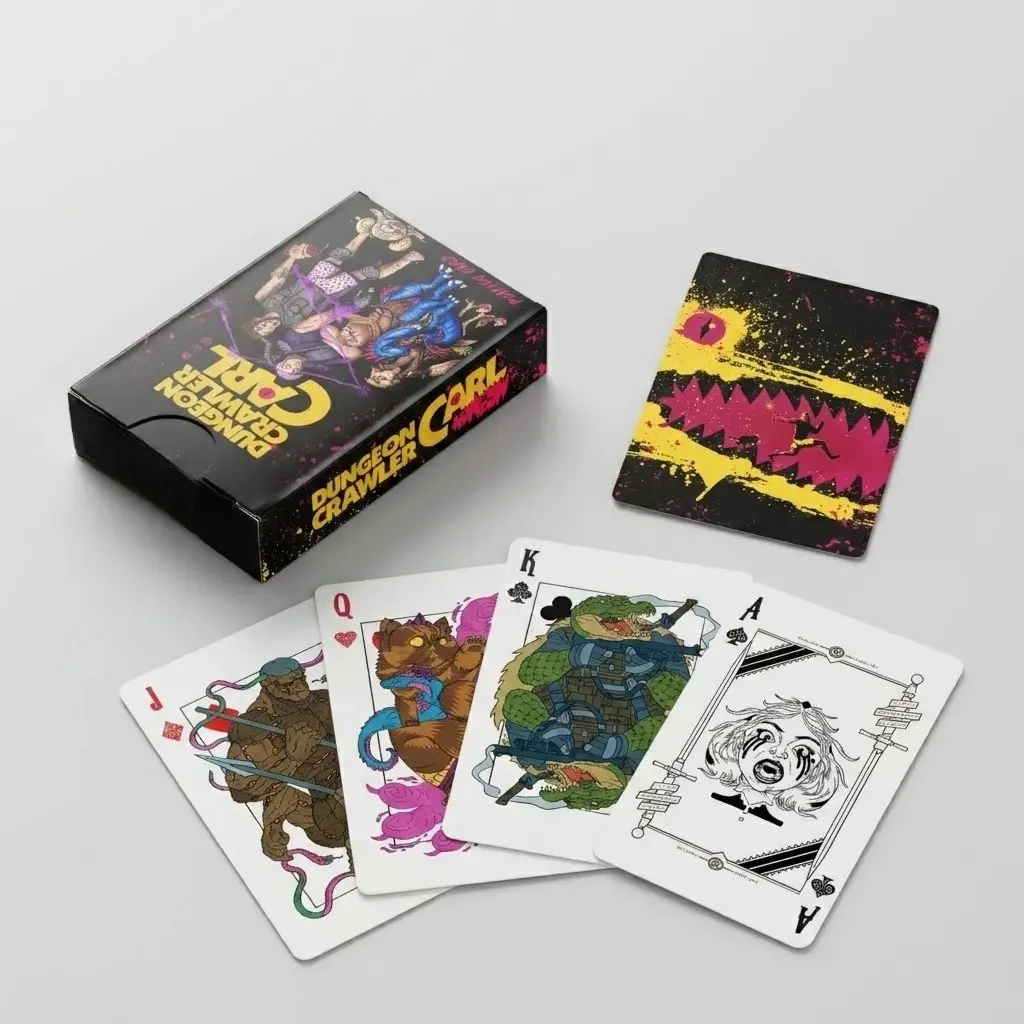 Dungeon Crawler Carl Playing Cards 54 Card Deck | Collectible Poker Card Game Gift for BooKish and Fans